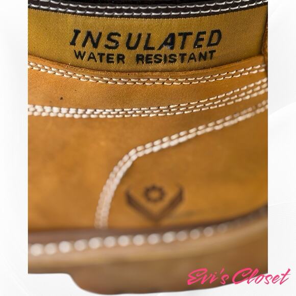 Velden Mens Work Boots Steel Toe Leather Safety Industrial Construction  Sz 13